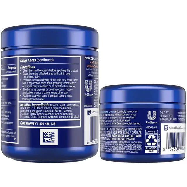 Alt view image 2 of 7 - Travel-Friendly Face Cleanser + Ultimate Clear Anti-Blemish Pads | Travel-Size Cream Cleanser + 90 Pads with 2% Salicylic Acid, Eucalyptus Tingle, Dermatologist-Tested