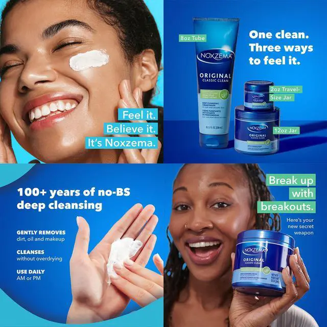 Alt view image 5 of 7 - Travel-Friendly Face Cleanser + Ultimate Clear Anti-Blemish Pads | Travel-Size Cream Cleanser + 90 Pads with 2% Salicylic Acid, Eucalyptus Tingle, Dermatologist-Tested