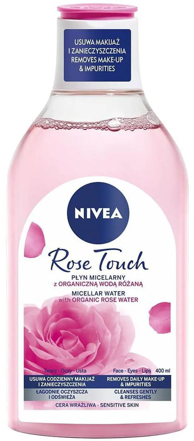 Main image of Rose Touch Water with Organic Rose , 400 ml Facial Cleanser Liquid for Gentle Daily Makeup Removal and Hydration, Suitable for All Skin Types, Refreshing Scent
