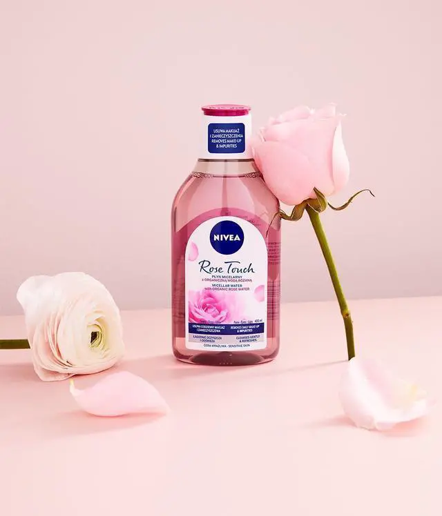 Alt view image 2 of 5 - Rose Touch Water with Organic Rose , 400 ml Facial Cleanser Liquid for Gentle Daily Makeup Removal and Hydration, Suitable for All Skin Types, Refreshing Scent