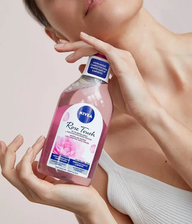 Alt view image 4 of 5 - Rose Touch Water with Organic Rose , 400 ml Facial Cleanser Liquid for Gentle Daily Makeup Removal and Hydration, Suitable for All Skin Types, Refreshing Scent