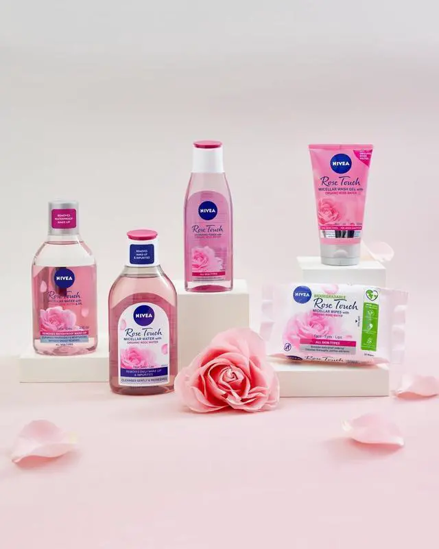Alt view image 6 of 6 - Rose Touch Dual-Phase Micellar Cleansing Water 400 ml Refreshing Facial Cleanser and Makeup Removal Solution with Rose Water for Everyday Skin Care