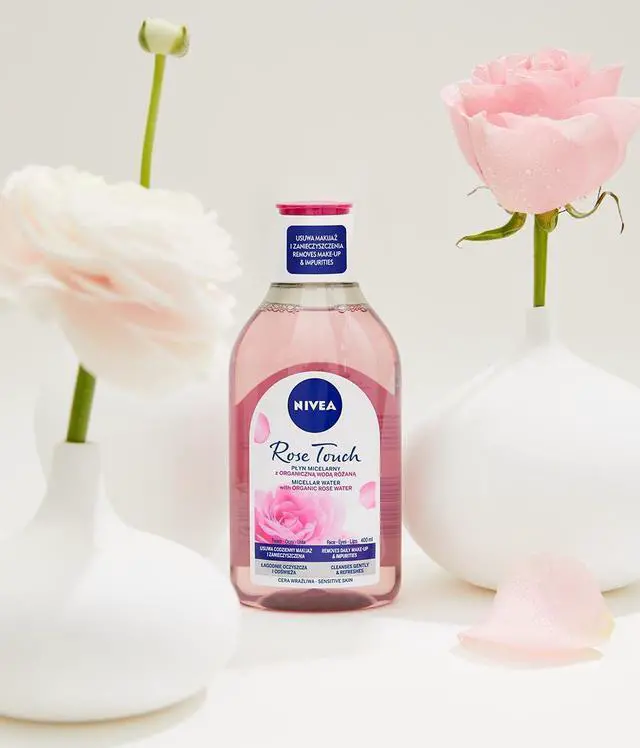 Alt view image 3 of 5 - Rose Touch Water with Organic Rose , 400 ml Facial Cleanser Liquid for Gentle Daily Makeup Removal and Hydration, Suitable for All Skin Types, Refreshing Scent
