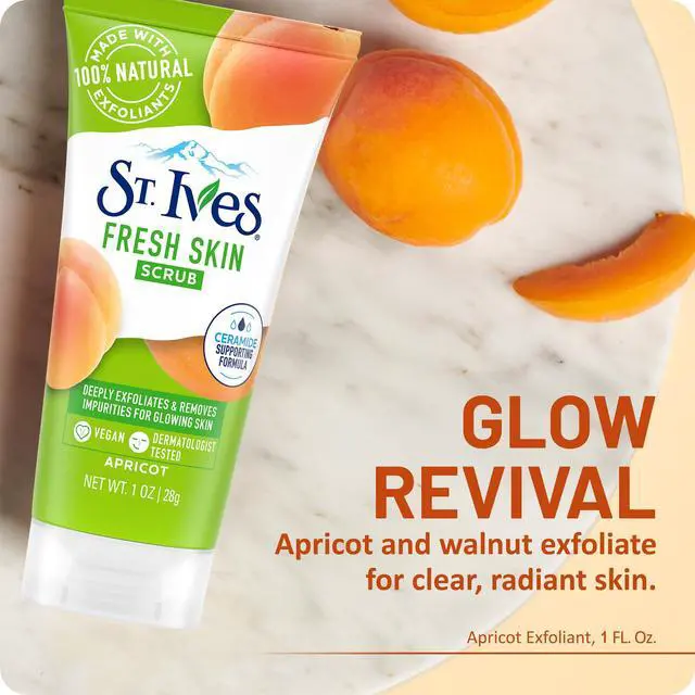 Alt view image 3 of 7 - Apricot Scrub Exfoliant, Travel-Size Fresh Skin Exfoliating Apricot Facial Scrub, 1 Oz