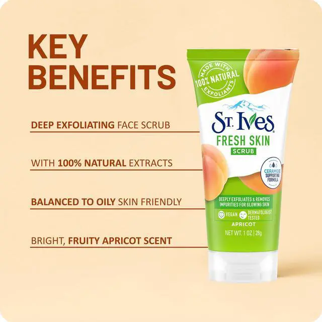 Alt view image 6 of 7 - Apricot Scrub Exfoliant, Travel-Size Fresh Skin Exfoliating Apricot Facial Scrub, 1 Oz