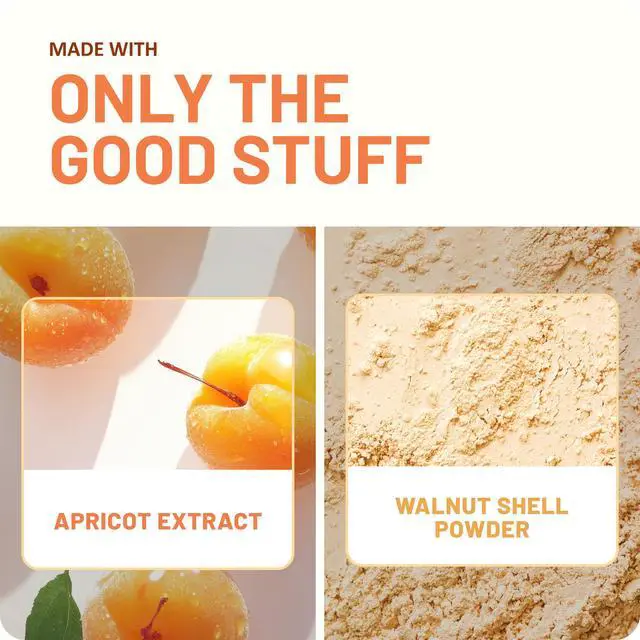 Alt view image 7 of 7 - Apricot Scrub Exfoliant, Travel-Size Fresh Skin Exfoliating Apricot Facial Scrub, 1 Oz