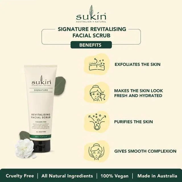 Alt view image 4 of 7 - Organics Revitalizing Face Scrub, Hydrating Cream-Based Facial Exfoliator with Bamboo Extract & Walnut Shell Exfoliant, Cleansing & Soothing, Normal to Dry Skin Types, Paraben Free, 4.23 Fl Oz