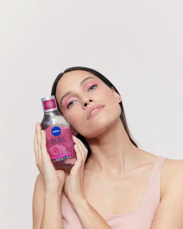 Alt view image 4 of 6 - Rose Touch Dual-Phase Micellar Cleansing Water 400 ml Refreshing Facial Cleanser and Makeup Removal Solution with Rose Water for Everyday Skin Care