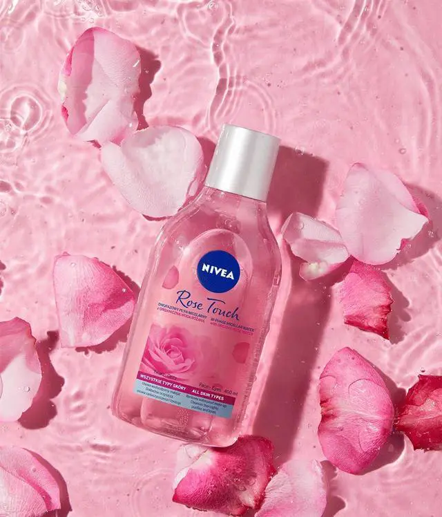 Alt view image 2 of 6 - Rose Touch Dual-Phase Micellar Cleansing Water 400 ml Refreshing Facial Cleanser and Makeup Removal Solution with Rose Water for Everyday Skin Care