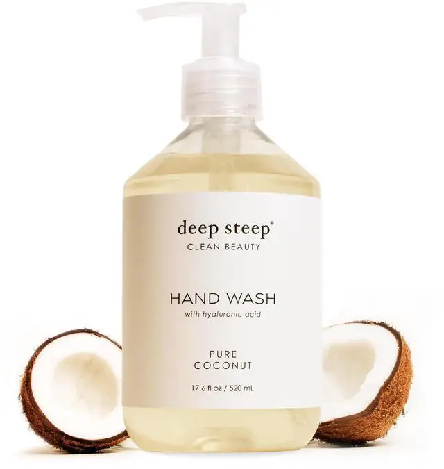 Main image of Liquid Hand Wash, Pure Coconut, 17.6 oz Moisturizing Cleanser with Olive Oil, Aloe Vera, Glycerin & Hyaluronic Acid Vegan, Clean Beauty, Soft & Nourished Hands