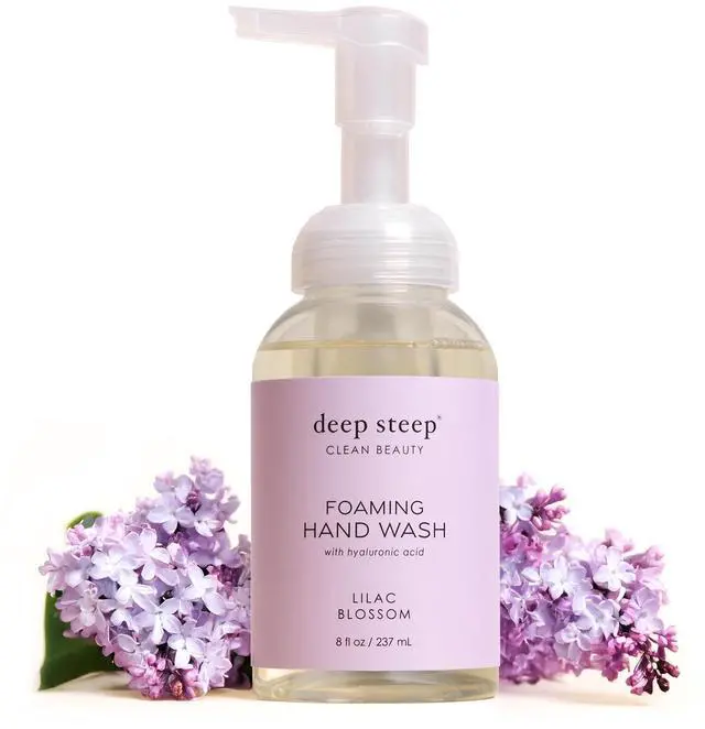 Main image of Foaming Hand Wash, Lilac Blossom, 8 oz Gentle Cleanser with Aloe, Argan Oil, Shea Butter & Hyaluronic Acid Vegan, Clean Beauty, Soft & Hydrated Hands