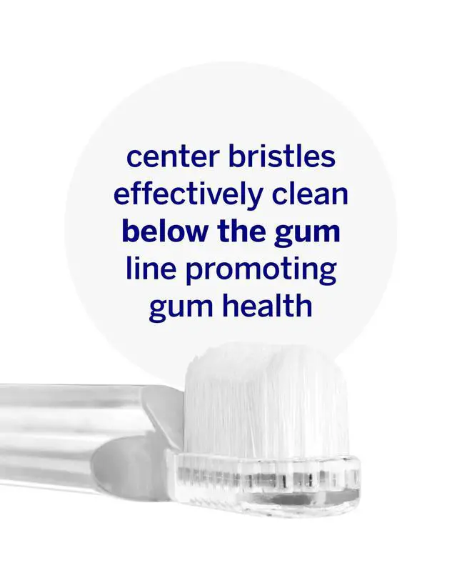 Alt view image 4 of 7 - New Generation 45° Toothbrush, Clear, Soft Dupont® Bristles | Patented 45° Angled Manual Brush, Cleans Below Gumline, Ergonomic Handle, Veneer Safe, Replace Every 3 Months