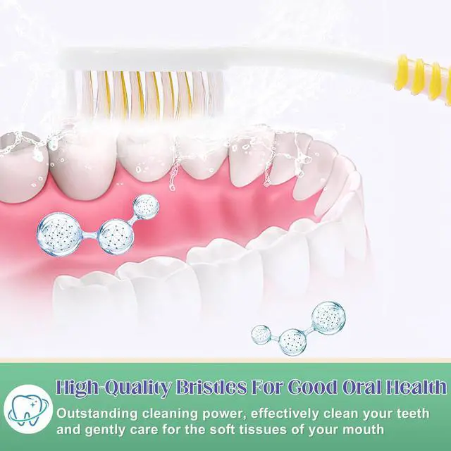 Alt view image 4 of 7 - 50 Pcs Toothbrush Bulk Disposable, Travel Toothbrushes Pack, Soft Bristle Individually Wrapped and Good Cleaning for Kids, Adult and The Elderly. Suitable for Hotel, Travel, Home, Donated