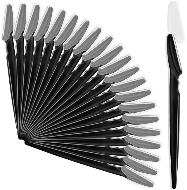 Main image of 21 Pcs Eyebrow Razors, Face Razors Multipurpose | Exfoliating Dermaplaning Tools, Eyebrow Trimmers Shaver with Protective Cover for Women Men Body Use, Black