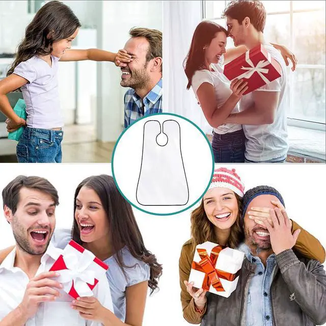 Alt view image 6 of 7 - Beard Bib Apron for Men - Beard Trimming Catcher for Shaving with 5Pcs Eyebrow Facial Razors & 3 Suction Cups Waterproof Non-Stick Hair Catcher Grooming Cloth Gifts for Men Him Boyfriend