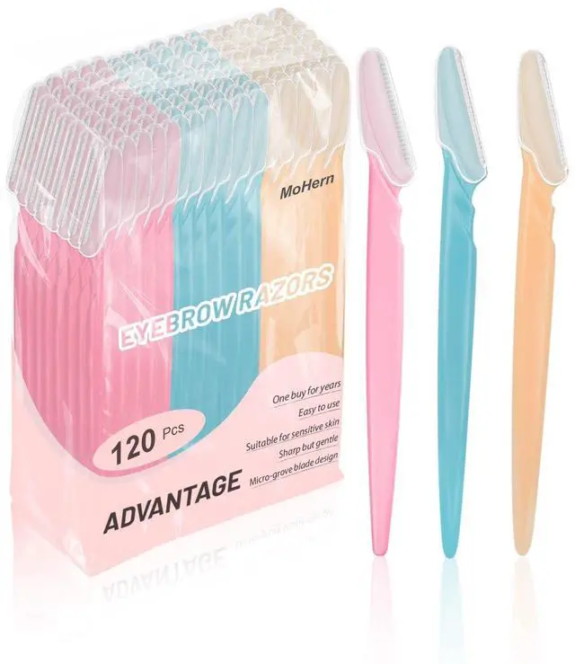 Main image of Razor, Face Razors for Women and Men, Multipurpose Eyebrow Razor, Dermaplaning Tool for Face by , Multi-Color (12 Pcs)