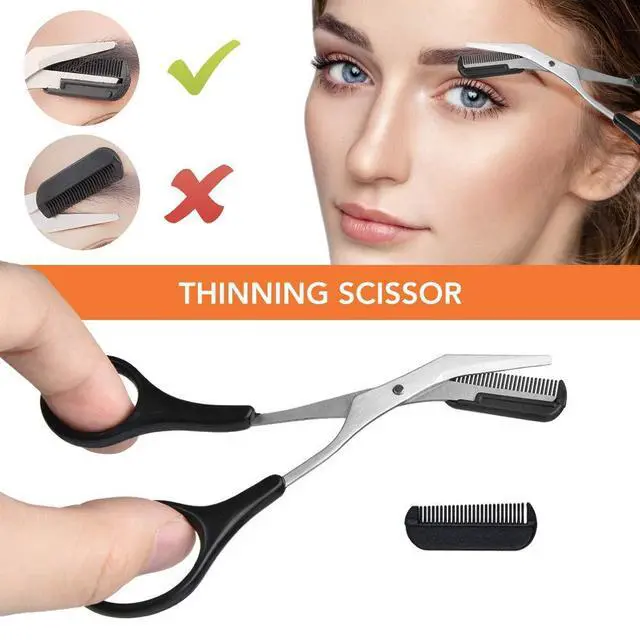 Alt view image 6 of 7 - Eyebrow Kit, Multipurpose Exfoliating Dermaplaning Tool Face kits | Eyebrow Razor Eyebrow Tool Kit for Women Girl, Men for Eyebrow Grooming Set (9 in 1)
