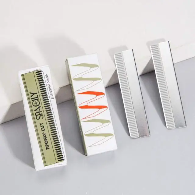 Alt view image 5 of 7 - 100pcs Safety Razor Blades, Single Edge Barber Razor for Men and Women
