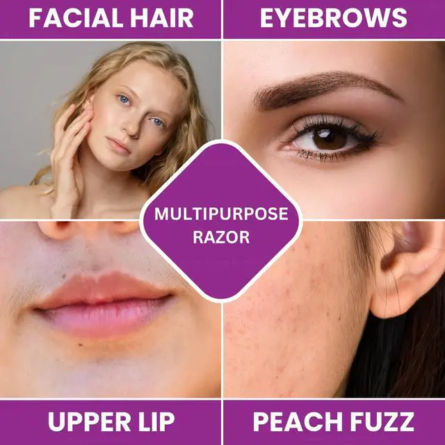Alt view image 4 of 7 - Eyebrow Razor - Dermaplane for Women - Dermaplaning Tool for Face | Peach Fuzz Remover, Exfoliates Skin, Facial Hair Touchups, Microblade Use, Dermaplane Blade, Facial Razors by Friendly Razor