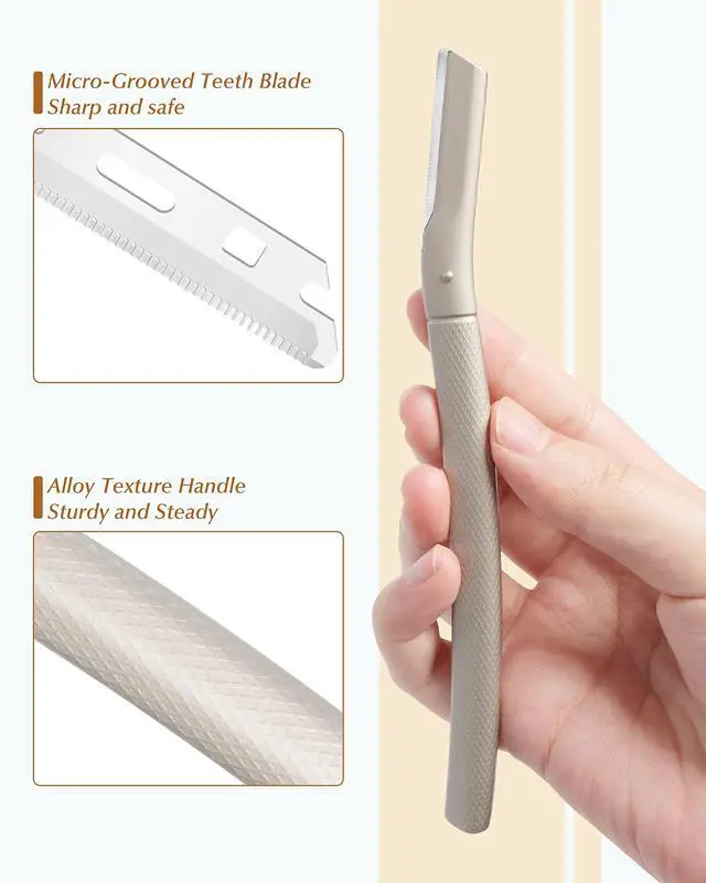 Alt view image 2 of 7 - Razor for Face Professional, Facial Razors for Women&Men Face with 20 Blade Refills, Eyebrow Razor for Women and Men