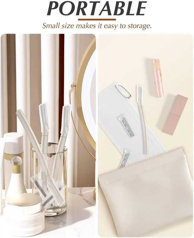 Alt view image 7 of 7 - Razor for Face Professional, Facial Razors for Women&Men Face with 20 Blade Refills, Eyebrow Razor for Women and Men