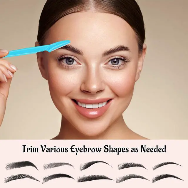 Alt view image 4 of 7 - Eyebrow Razors Bulk Face Razor Multipurpose Facial Razor Dermaplaning Tools for Women Men Eyebrow Trimmers Shaver with Protective Cover Hair Removal Tools Multicolor 18 Pcs