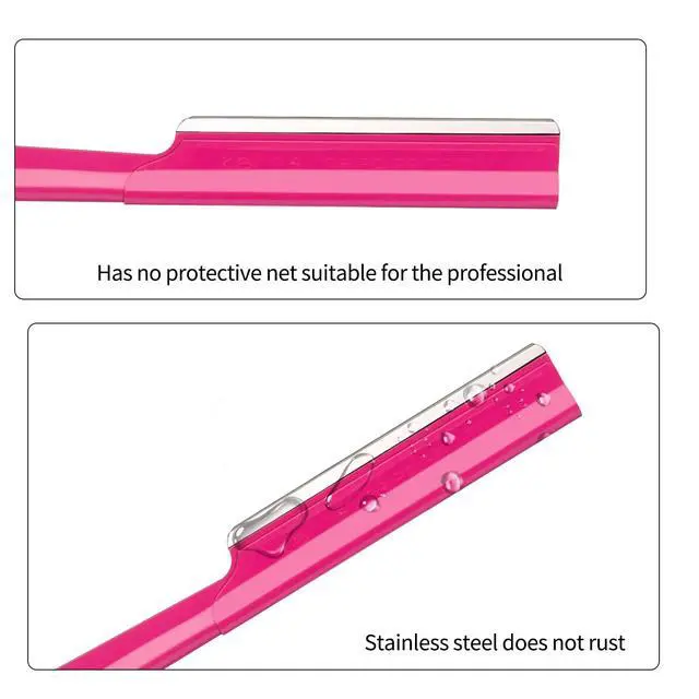 Alt view image 3 of 6 - 10Pcs Face Razor for Women Exfoliating Dermaplaning Tool, Dermaplane Razor Peach Fuzz Removal, Eyebrow Shaper Trimmer Facial Shaver Help Exfoliate and Smooth the Skin