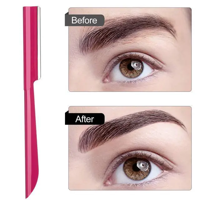 Alt view image 5 of 6 - 10Pcs Face Razor for Women Exfoliating Dermaplaning Tool, Dermaplane Razor Peach Fuzz Removal, Eyebrow Shaper Trimmer Facial Shaver Help Exfoliate and Smooth the Skin