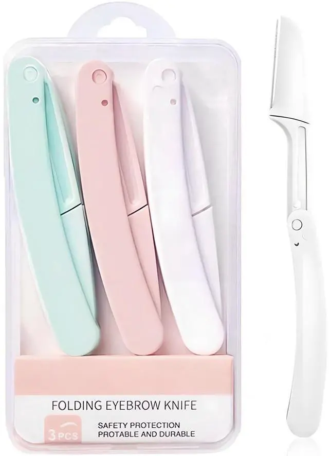 Main image of Dermaplaning Razors Tool for Women Face,3 PCS Eyebrow Razor | Facial Hair Removal for Women