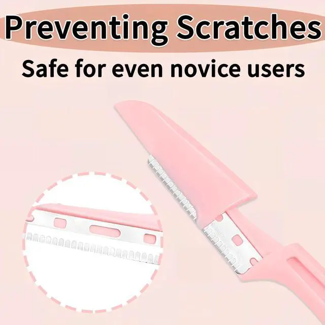 Alt view image 4 of 6 - Dermaplaning Razors Tool for Women Face,3 PCS Eyebrow Razor | Facial Hair Removal for Women