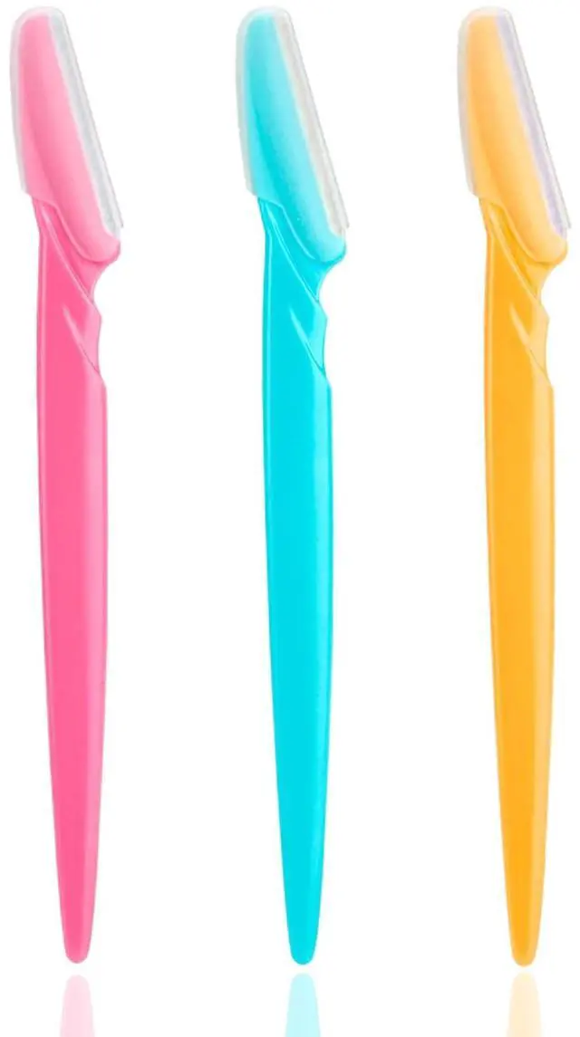 Main image of Ladies Eyebrow Grooming Razors Shaver Set Pack of 3 Multicolor