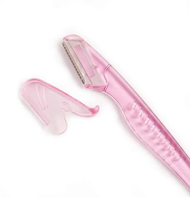 Alt view image 6 of 6 - Pro Brow Trim & Shape, Eyebrow Dermaplane Razor, 6 Count | Precision Face Razors for Women Remove Peach Fuzz, Shape & Trim Brows, Dermaplaning Tool, Assorted Colors