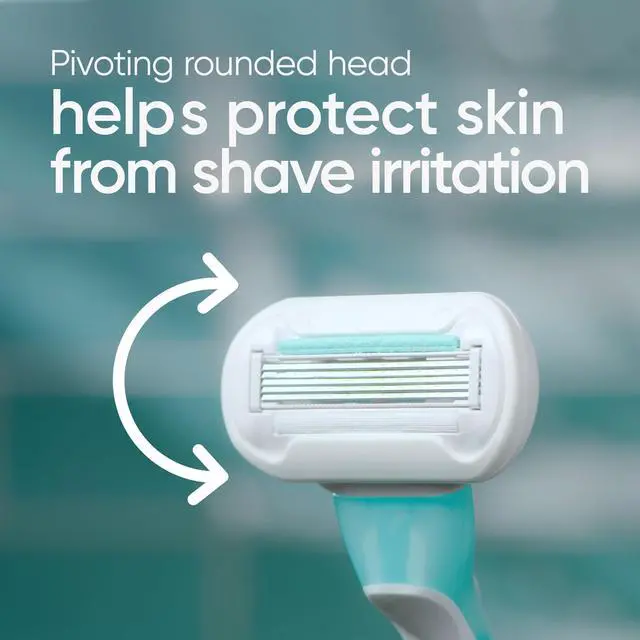 Alt view image 4 of 7 - Extra Smooth Sensitive Disposable Razors for Women with Sensitive Skin, 2 Count