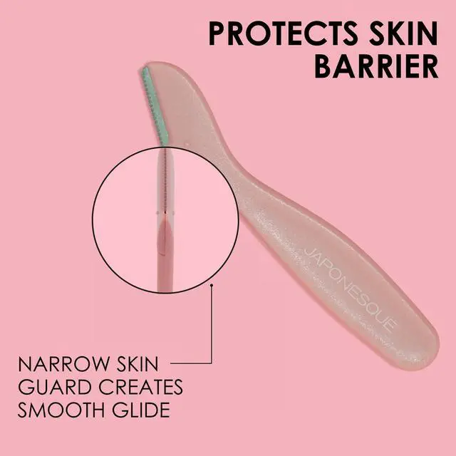 Alt view image 5 of 7 - Mini Touch Up Razors - Travel Size Dermaplaning Tool Set - 3 Piece Mini Travel Razor Kit, One Blade Fixed Dermaplane Razor For Women