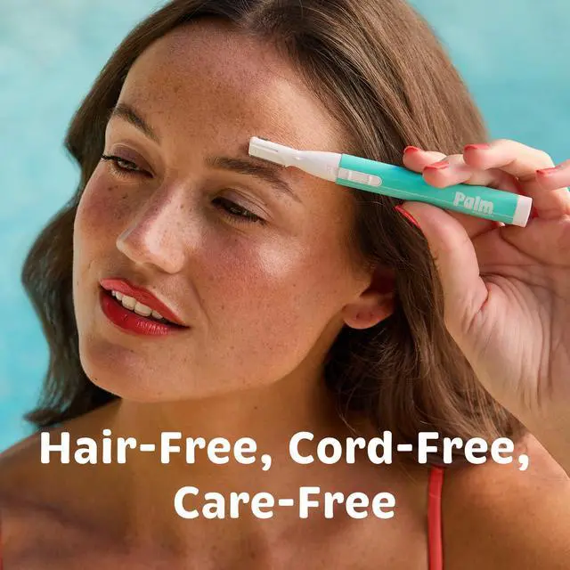 Alt view image 2 of 7 - Face Razor for Women, Twin-Blade Hair Trimmer, Battery Included | Quick facial hair removal, hair trimmer women, eyebrow razor, upper lip, nose, battery included, stainless steel twin-blade
