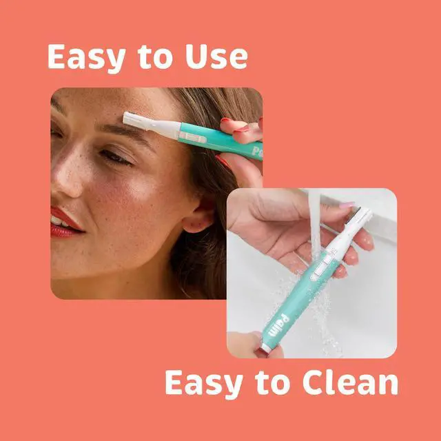 Alt view image 5 of 7 - Face Razor for Women, Twin-Blade Hair Trimmer, Battery Included | Quick facial hair removal, hair trimmer women, eyebrow razor, upper lip, nose, battery included, stainless steel twin-blade