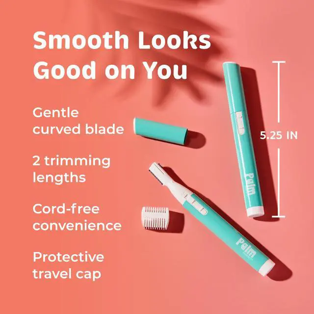 Alt view image 7 of 7 - Face Razor for Women, Twin-Blade Hair Trimmer, Battery Included | Quick facial hair removal, hair trimmer women, eyebrow razor, upper lip, nose, battery included, stainless steel twin-blade