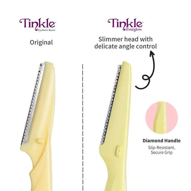 Alt view image 6 of 7 - (3 ct), Eyebrow Razor & Face Razors for Women, Peach Fuzz Remover, Dermaplaning Tool, Stainless Steel Blades, Stocking Stuffers