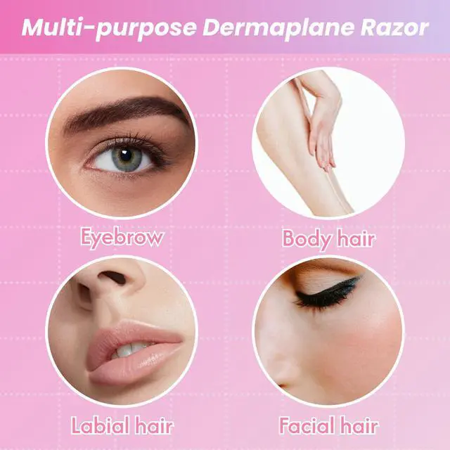 Alt view image 6 of 7 - Eyebrow & Face Razors, Dermaplaning Tool, 100 Pack | eyebrow and face razors with protective covers for dermaplaning, peach fuzz removal and precise eyebrow shaping