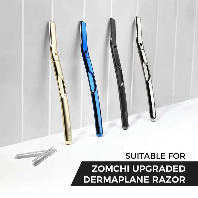 Alt view image 4 of 6 - 10PCS Eyebrow Razor Refills with Micro Distance, Razor Blade Refills | Dermaplaning Razor Refills, Plastic Free Eyebrow Razor Blades, Easy Blade Replacement