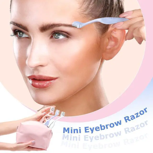 Alt view image 3 of 7 - 6pcs Eyebrow Razor, Mini Face Razor Women | Small Eyebrow Razor Trimmer Female Lip Hair Remover with Precision Cover Mini Shaver for Women Makeup Face Care Tools Women