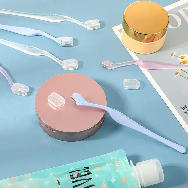 Alt view image 7 of 7 - 6pcs Eyebrow Razor, Mini Face Razor Women | Small Eyebrow Razor Trimmer Female Lip Hair Remover with Precision Cover Mini Shaver for Women Makeup Face Care Tools Women