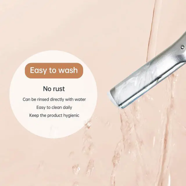 Alt view image 3 of 5 - Facial Razor Replacement Blades Designed for compatibility with Tweezerman facial razors. Pack of 10 (No handle included)