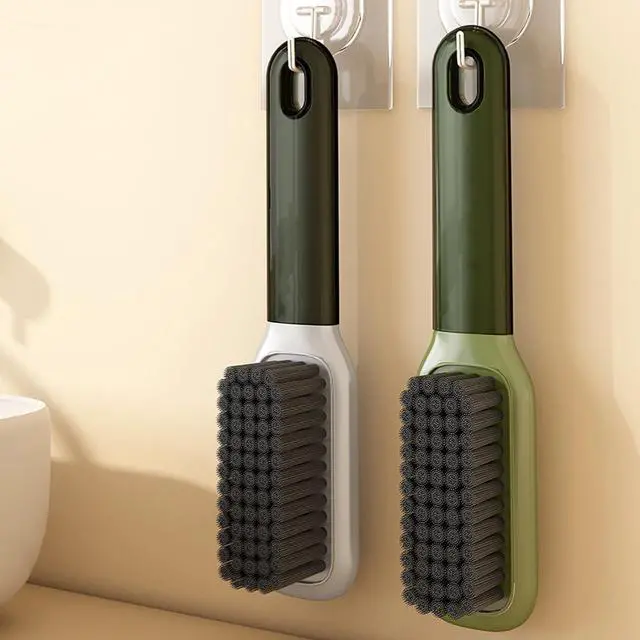 Alt view image 3 of 7 - Laundry Stain Brush Household Scrub Brush Laundry Brush for Stain Removal | 2 Pack Soft Bristle Brush Stain Brush for Clothes Scrubbing Bathroom Cleaning Brush, Easy to Hold