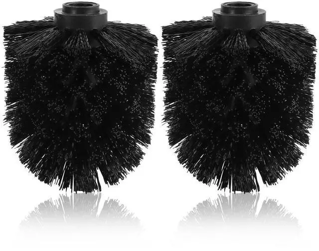 Main image of 2PCS Toilet Bowl Brush Replacement Head, Toilet Brush Head Replacement with Durable Stiff Bristles, Cleaning Tool for Home Hotel Bathroom (Color:Black)