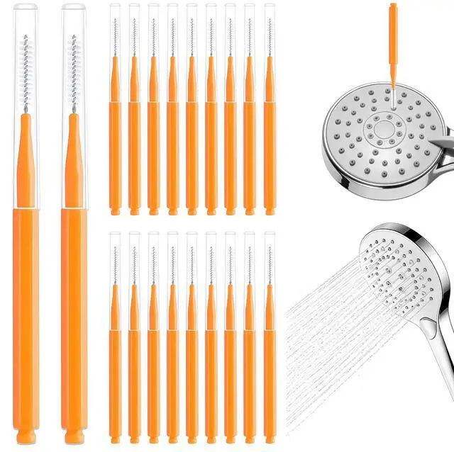 Main image of 20PCS Shower Head Cleaner Picks,Shower Head Cleaning Brush Tool | Small Hole Gap Hole Anti-Clogging,Shower Cleaner Picks Fitting Nozzle Unclogger for Household Bathroom Shower Cleaning Brush