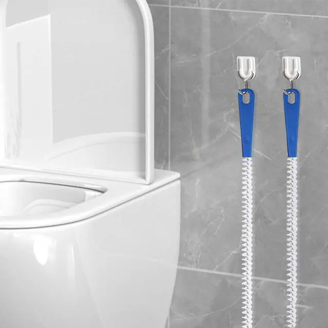 Alt view image 6 of 6 - Drain Cleaning Brush 2pack,Clog Remover 23.6inch,Drain Hair Remover Tool | Pipe Brush Cleaner with Nylon Bristles, Sink Drain Cleaner for Toilet, Kitchen Sink, Bathroom Tub, Shower,Sewer Drain