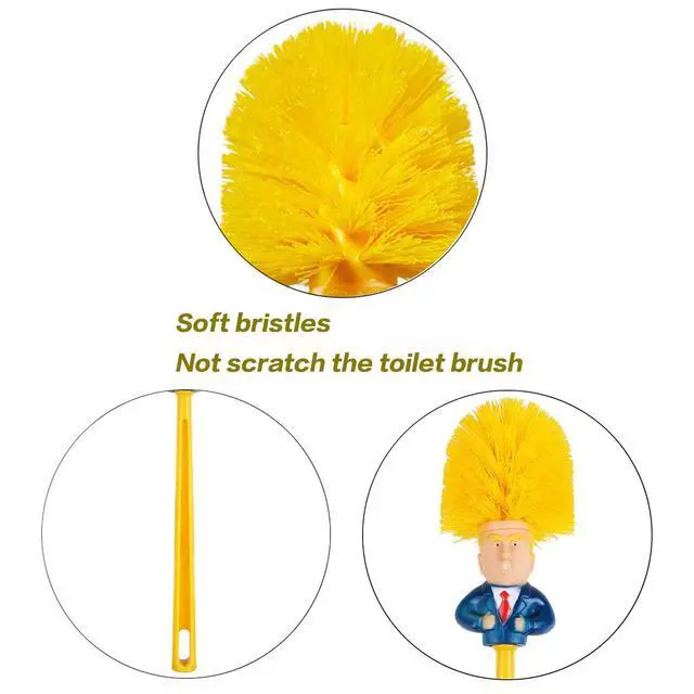 Alt view image 5 of 6 - Funny Toilet Brush,Prank Toilet Brush Cleaner, Funny Toilet Scubber,Make Toilet Great Again, Commander in Crap (Thumb Up Toilet Brush)