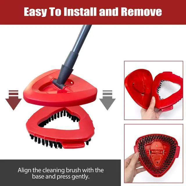 Alt view image 4 of 7 - 2 Pack Spin Scrub Brush | Stiff Bristle Cleaning Brush for Kitchen Bathroom and Various Hard Surfaces