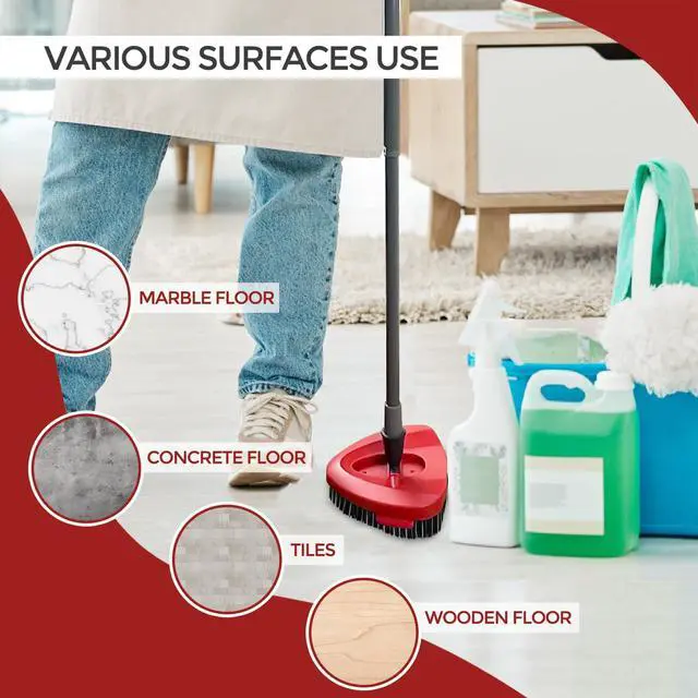 Alt view image 7 of 7 - 2 Pack Spin Scrub Brush | Stiff Bristle Cleaning Brush for Kitchen Bathroom and Various Hard Surfaces